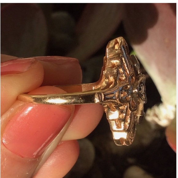 New diamond 14k solid gold ring size 6 Sundance Charm - Picture 11 of 12